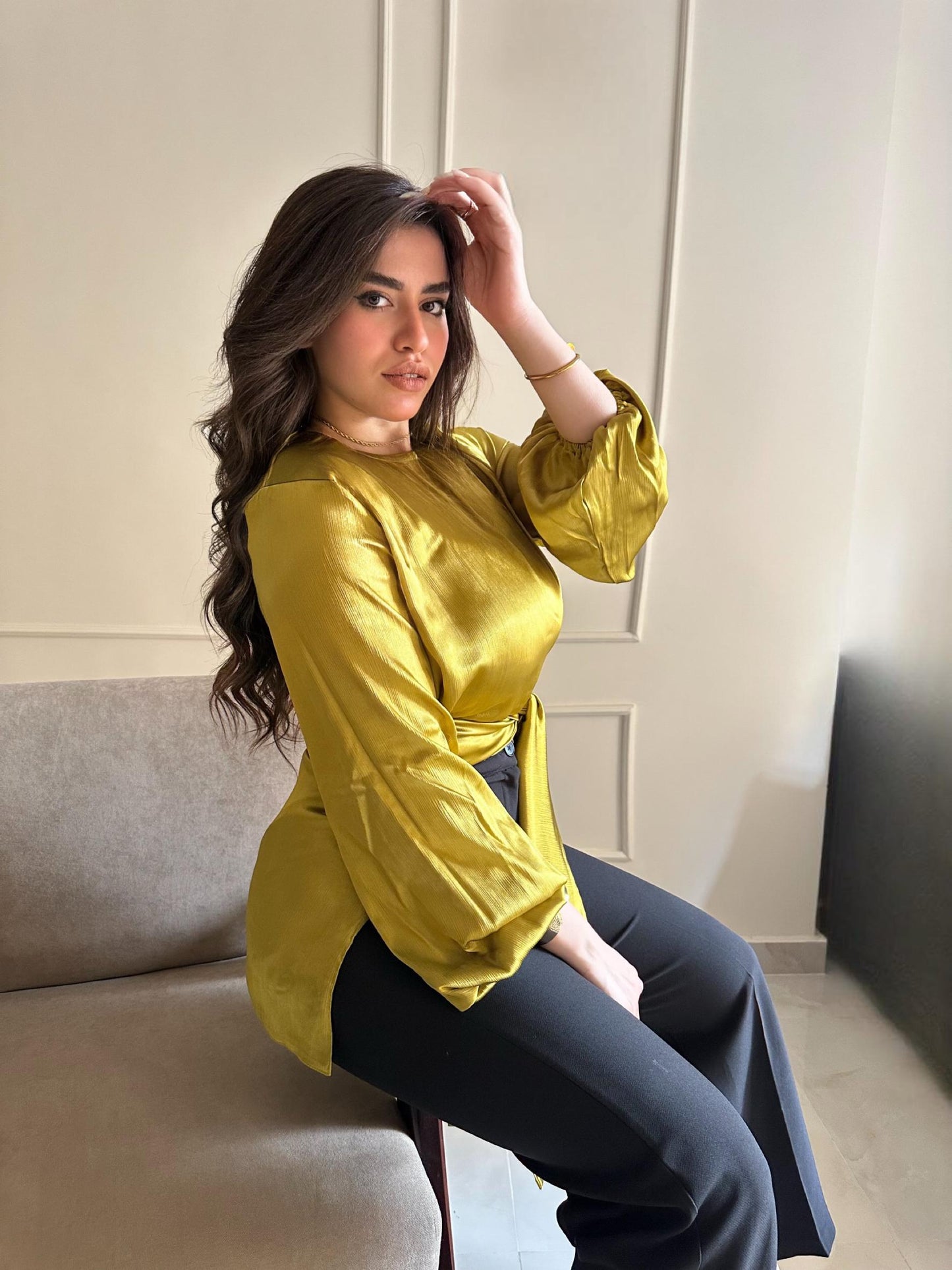 MUSTARD BLOUSE